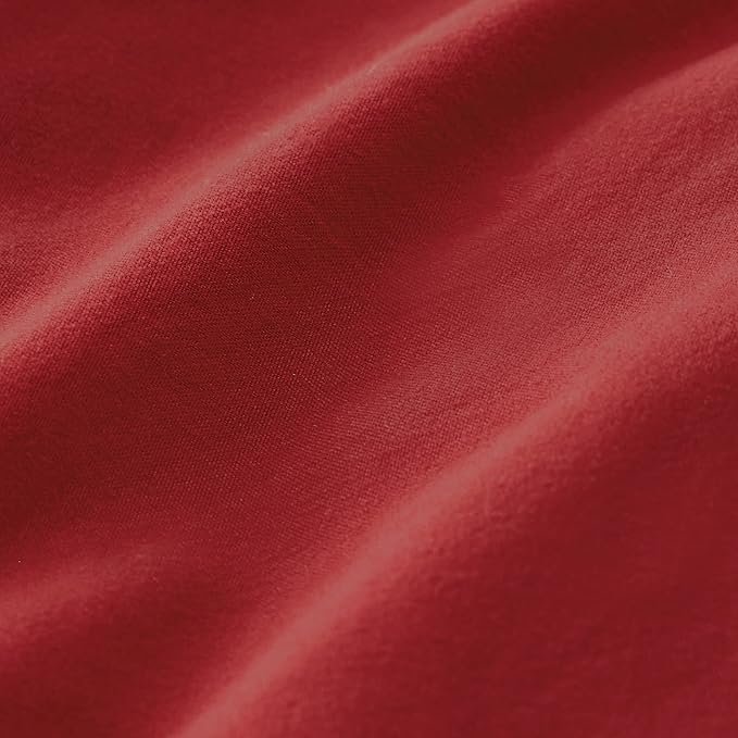 Bedsure Red Duvet Cover Twin/Twin XL Size - 2 Pieces Prewashed Cotton-Like Extra Soft Bedding Set, Includes 1 Twin Duvet Cover 68x90 Inches with Zipper Closure & 1 Pillow Sham, No Comforter