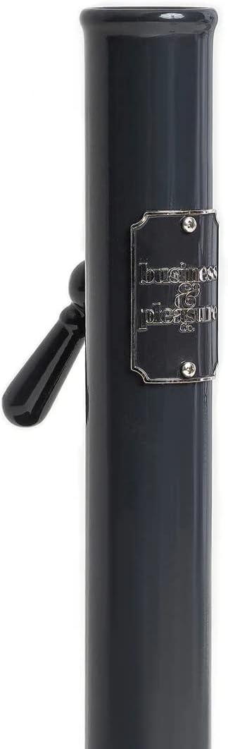 Business & Pleasure Co. Vintage Black Umbrella Base - Perfect for The Patio Table or Pool - Heavy Outdoor Square Metal Stand - Fits Beach, Market, & Patio Umbrellas - 35 lbs