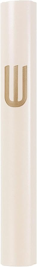 A&S Mezuzot Mezuza Aluminum Waterproof Case Peel & Stick Easy Installation Home Blessing (Ivory, 5inch)