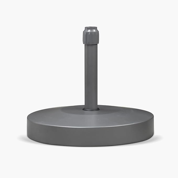 PURPLE LEAF AT4045 Patio Umbrella Base Stand Outdoor Heavy Duty Round Concrete Stand 99 LBS Black Market Table Umbrellas