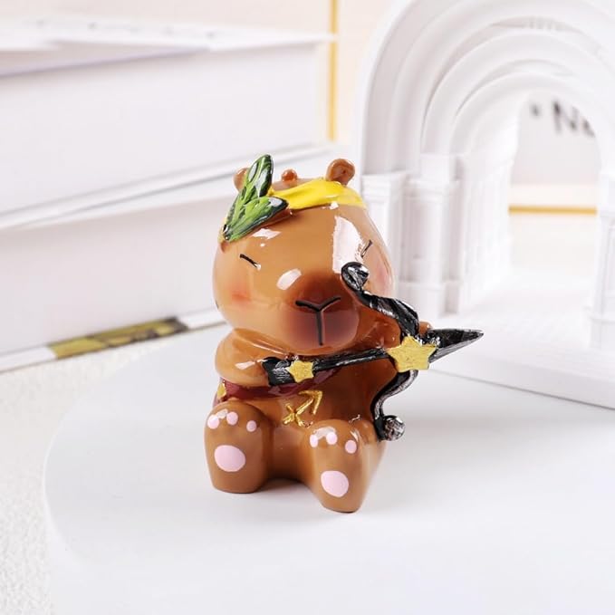Capybara Zodiac Figurine, Sagittarius Animal Theme Desk Decor, Resin Collectible(Sagittarius)