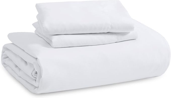 Bedsure White Duvet Cover Full Size - 3 Pieces Prewashed Extra Soft Cotton-Like Polyester Bedding Set, Includes 1 Duvet Cover 80x90 Inches with Zipper Closure & 2 Pillow Shams, Comforter Not Included
