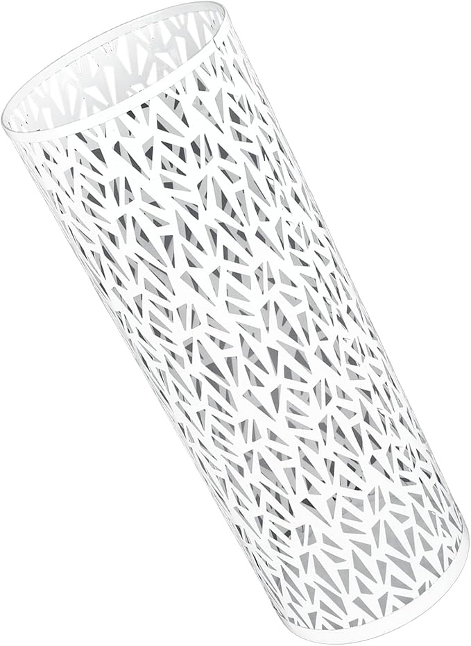 Umbrella Stand Umbrella Holder for Entryway,Umbrella Stand Rack,Metal Hollowed Freestanding Round Umbrella Holder Organizer Bin,Umbrella Rack Organizer Freestanding for Home Hotel Office(Small-White)