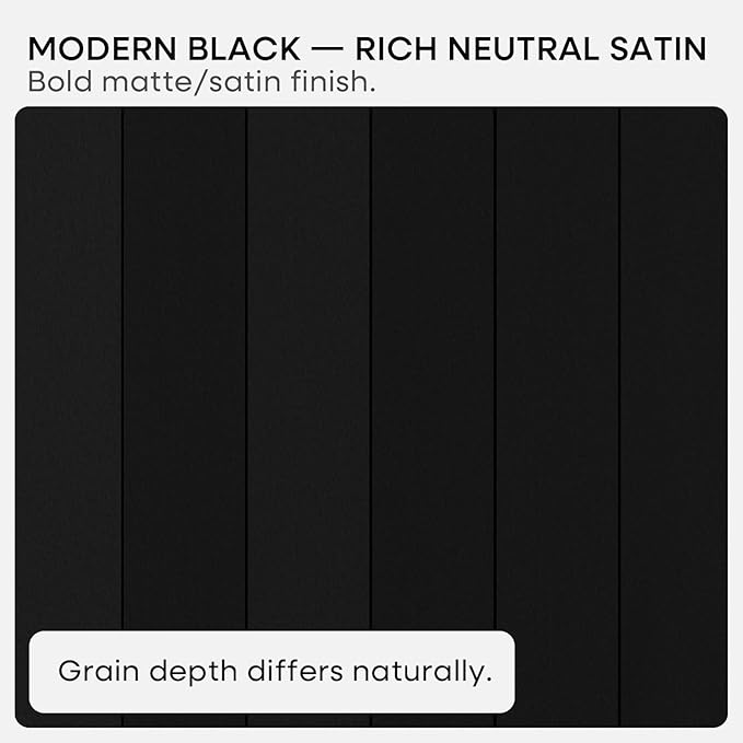 Homeforia Floating Black Shelf 42 inch, High End Solid Real Wood 42 inches Long Floating Shelves for Wall, Black Wooden 42inch Large Floating Shelves, Heavy Duty Bracket, 42 X 6.5 X 1.75 in, Set of 3