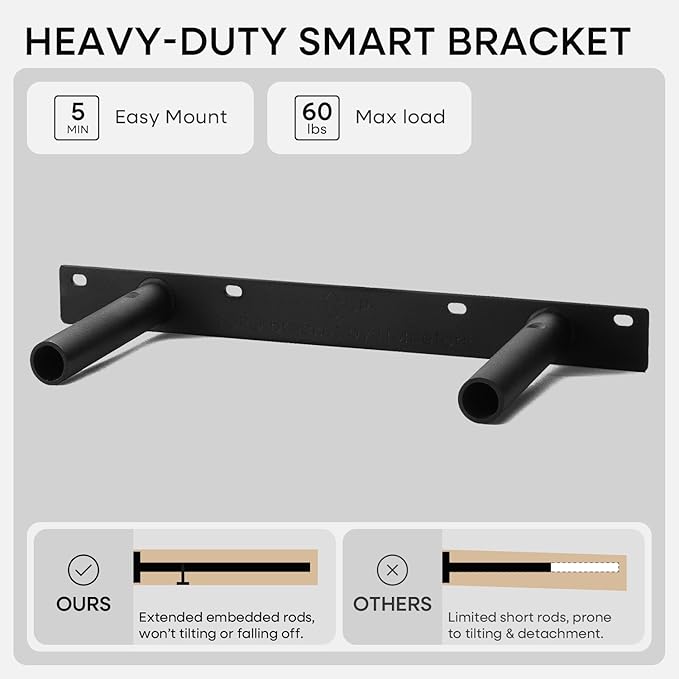 Homeforia 16 inch Golden Oak Floating Shelf, High End Solid Real Wood 16inch Small Floating Shelves for Wall Mounted, Oak Wooden 16in Floating Shelves, Heavy Duty Bracket, 16 X 6.5 X 1.75 in, Set of 3