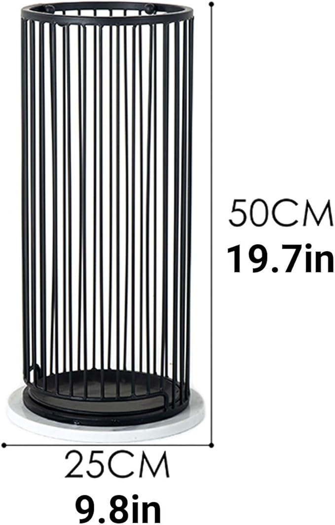 Large Capacity Umbrella Stand Rack Commercial,Large Capacity Metal Upright Umbrella Storage Cylinder,Metal Standing Umbrellas Holder(Gold)