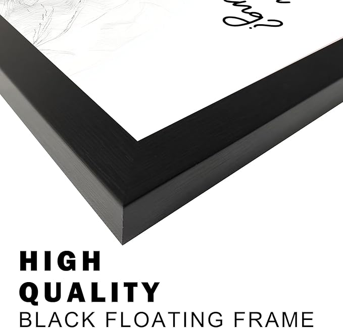 Gongyuanyihao Arts Funny Highland Cow Bathroom Wall Art with Black Frame, Are You Pooping Sign for Farmhouse Restroom Decor, Rustic Humorous Canvas Print Painting Ready to Hang 11"x14"
