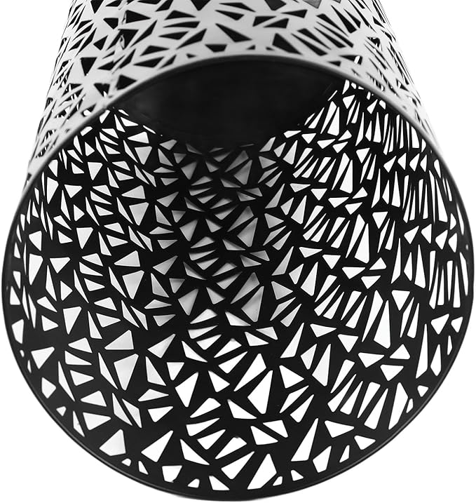 Umbrella Stand Umbrella Holder for Entryway,Umbrella Stand Rack,Metal Hollowed Freestanding Round Umbrella Holder Organizer Bin,Umbrella Rack Organizer Freestanding for Home Hotel Office(Medium-Black)