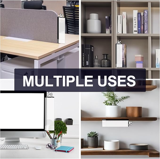 Office Desk Accessories 2pcs Multifunction Computer Monitor Memo Board - Transparent Computer Side Panel Memo Creative Monitor Side Panel Suitable for Office Home Desktop (Monitor Memo Board 9)