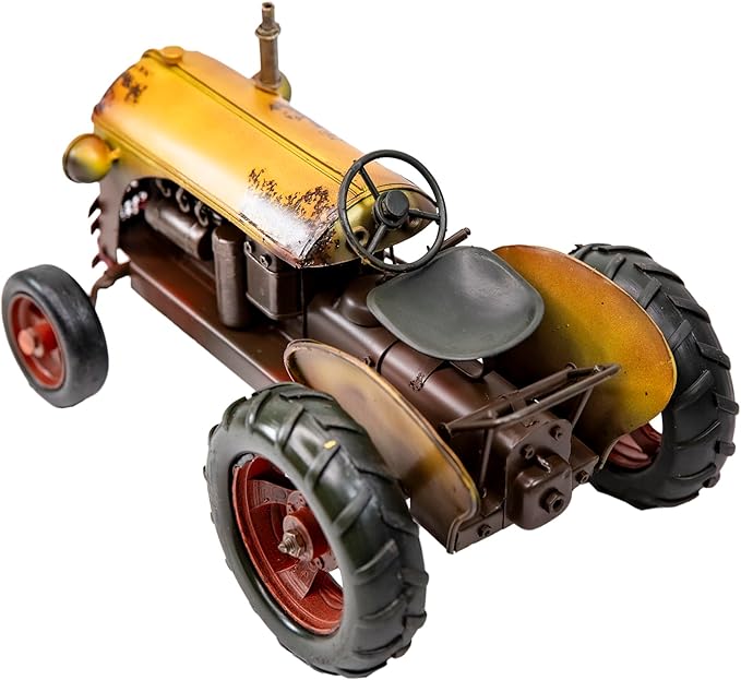 YCHTEWY-Iron Classic Car Model Collectible Vehicle Decoration, Metal Truck Christmas Decor ，Unique Blend of Vintage, Rustic, Farmhouse Truck Decor for Table Top Decor. (E)