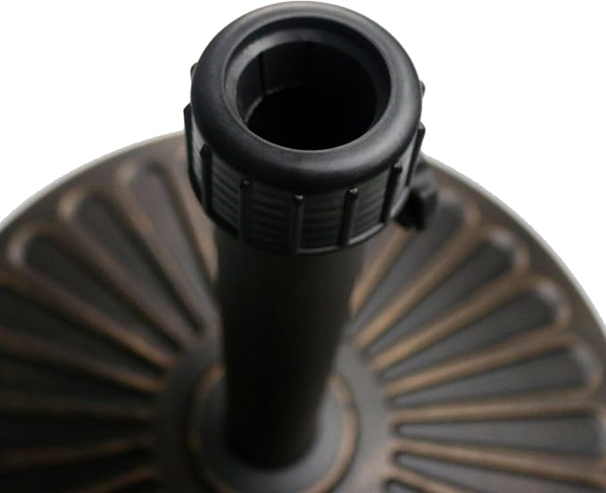 Sunnyglade 18" 22-lbs Outdoor Living Heavy Duty Round Antiqued Patio Umbrella Base (22LB)