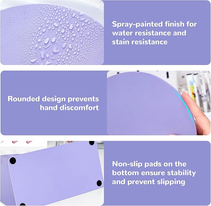 Desk Magnetic Message Board, Metal Bulletin/Memo Board with Magnetic Pen Holder and Flower Pins with Stand, Souvenir/Photo Display Board for Home, Office, Dormitory, Apartment, 8 * 11Inch