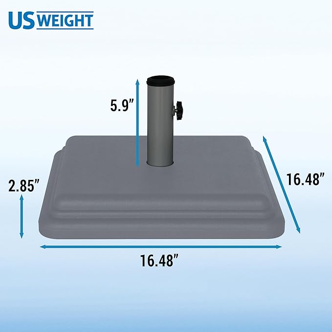 US Weight 40 Pound Umbrella Base - Weighted Umbrella base For Use With Patio Table – Heavy Duty Base- Made in the USA