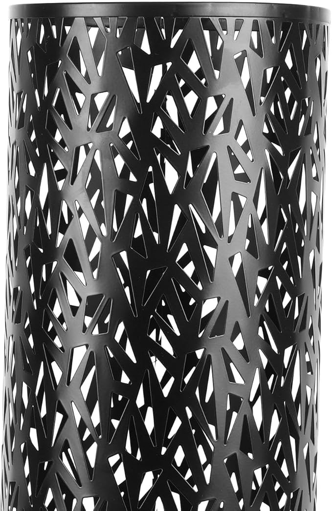 Umbrella Stand Umbrella Holder for Entryway,Umbrella Stand Rack,Metal Hollowed Freestanding Round Umbrella Holder Organizer Bin,Umbrella Rack Organizer Freestanding for Home Hotel Office(Small-Black)