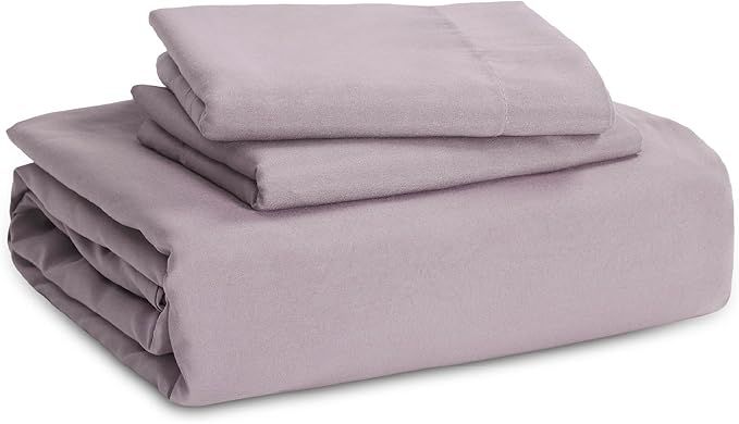 Bedsure Dusty Purple Duvet Cover Queen Size - 3 Pieces Prewashed Cotton-Like Extra Soft Bedding Set, Includes 1 Duvet Cover 90x90 Inches with Zipper Closure & 2 Pillow Shams, Comforter Not Included