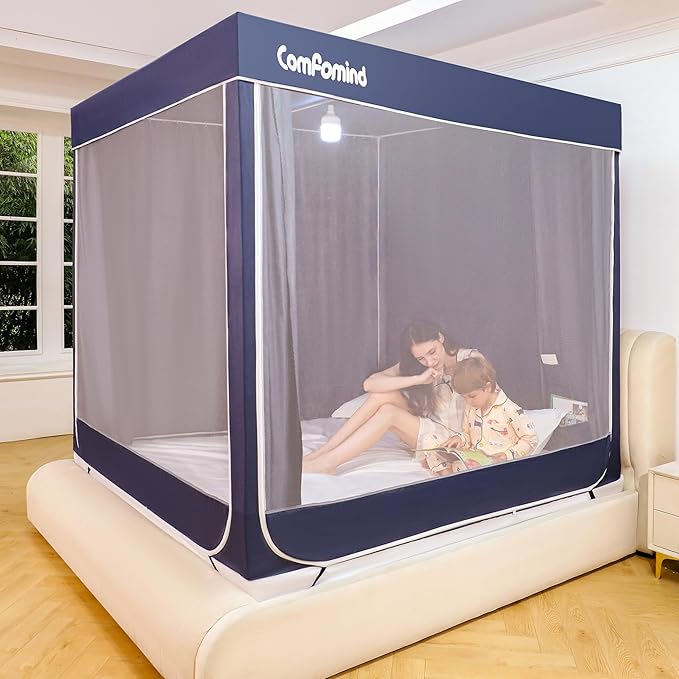 Twin Bed Tent for Kids Adults,Twin Size Canopy Bed Curtains,Mosquito net for Bed