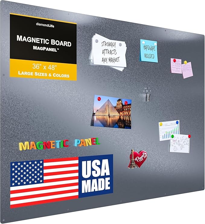 33.5”x45.5” - Magnetic Board - Memo & Vision Boards for Home, Office, and Classroom - Magnet-Board for Kids