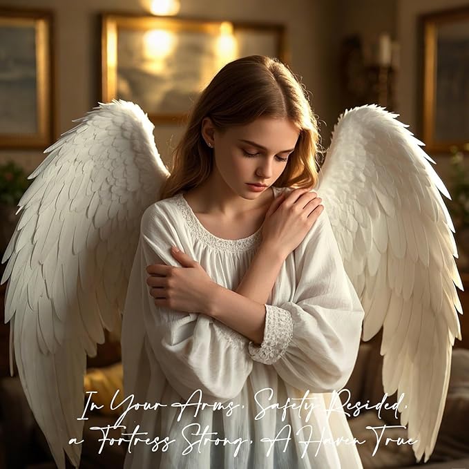 Sympathy Angel Figurines for Loss of Loved Ones Angel Statues Home Decor Serenity Prayer Gifts for Women Resin Sculpted Hand-Painted Figure Bereavement Gift Praying Hands Statue