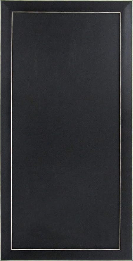 DesignOvation Wyeth Framed Magnetic Chalkboard, Black