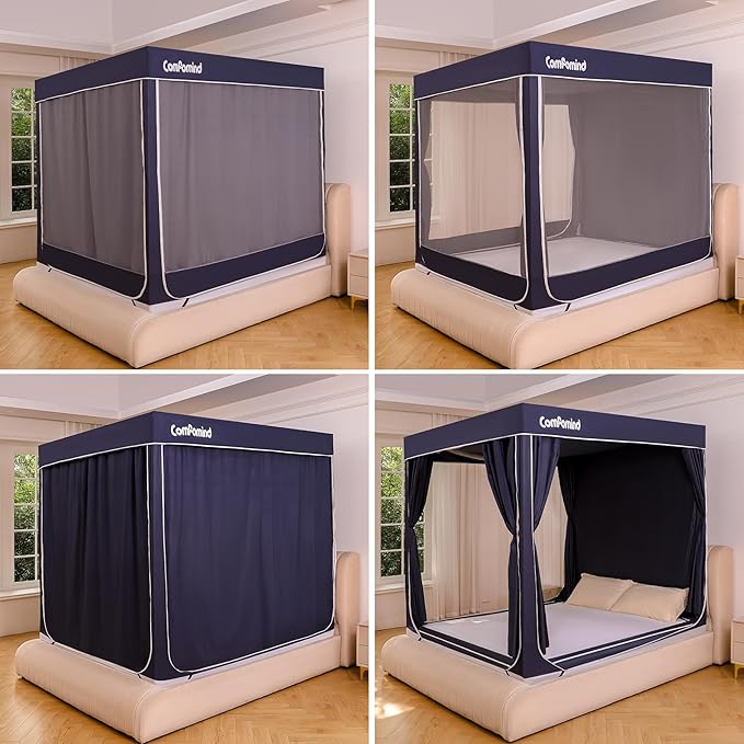 Twin Bed Tent for Kids Adults,Twin Size Canopy Bed Curtains,Mosquito net for Bed