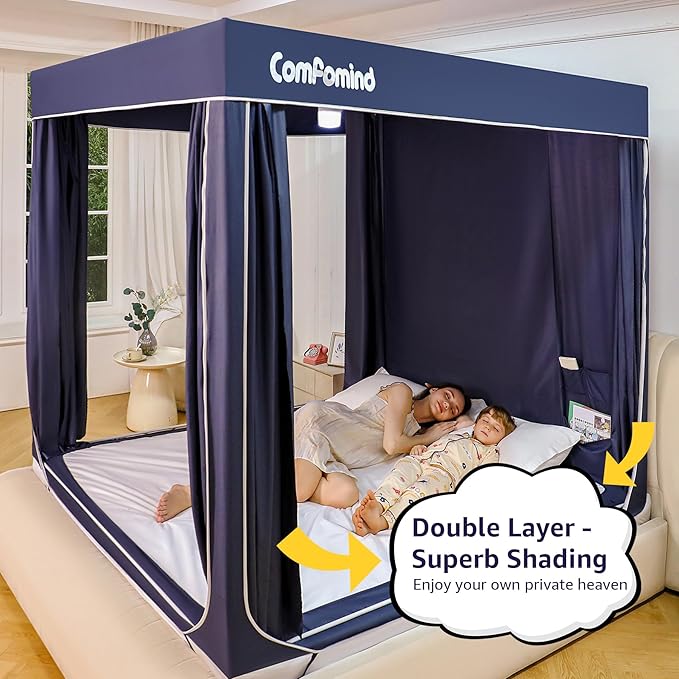 Twin Bed Tent for Kids Adults,Twin Size Canopy Bed Curtains,Mosquito net for Bed
