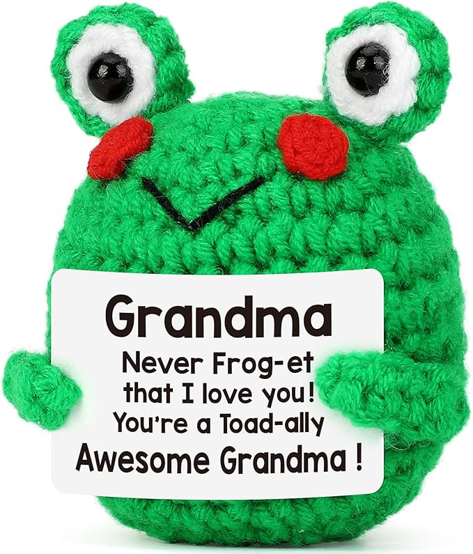 LEJIAJINW Christmas Grandmother Gifts for Grandma, Grandma Christmas Birthday Gift for Women/Gigi/Nana/Grammy/Granny/Grandmother Mothers Day or Valentines, Cute Handmade Crochet Bee Themed Stuff